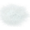 White Feather Boa Bow